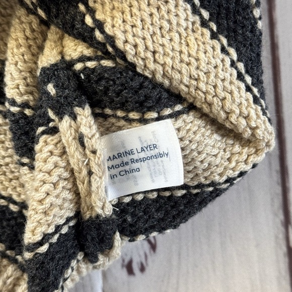 Marine Layer Claire Relaxed Sweater Polo Size XS Merino Wool Blend Women's - Picture 6 of 9